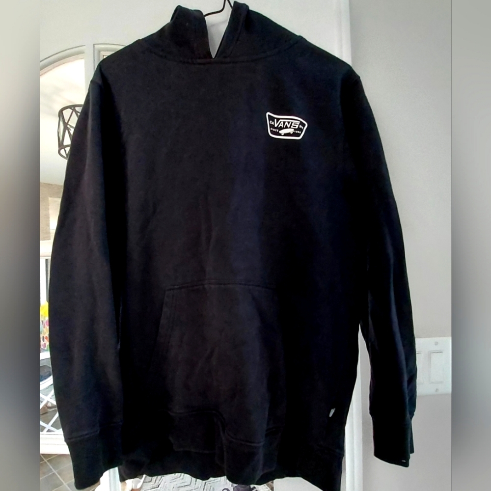 Youth Vans Black Pullover Hoodie.